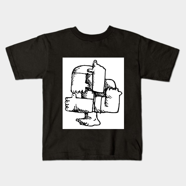 Which way is up Kids T-Shirt by HeohKim